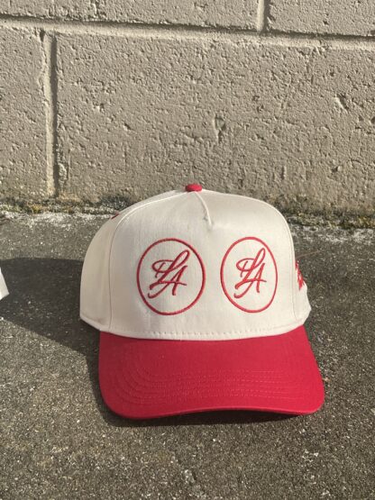 "TLA" Snapback Hat - Red - Image 3