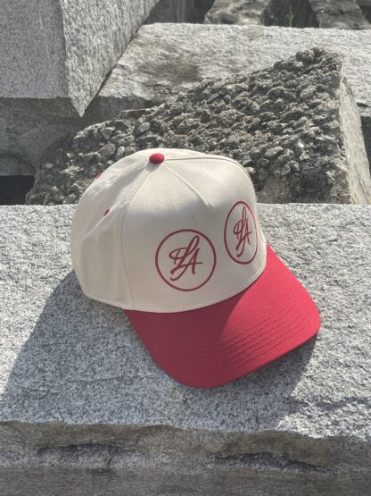 "TLA" Snapback Hat - Red - Image 2