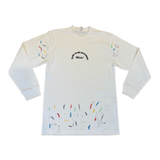 LS Splatter Tee - White